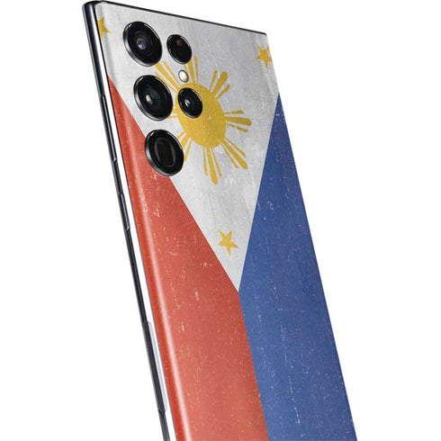 Philippines Flag Distressed Galaxy S22 Ultra Skin